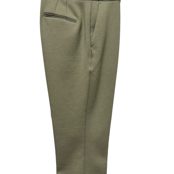 Ann Taylor | Women's Curvy Fit Olive Green Tapered Pants - Picture 5 of 7